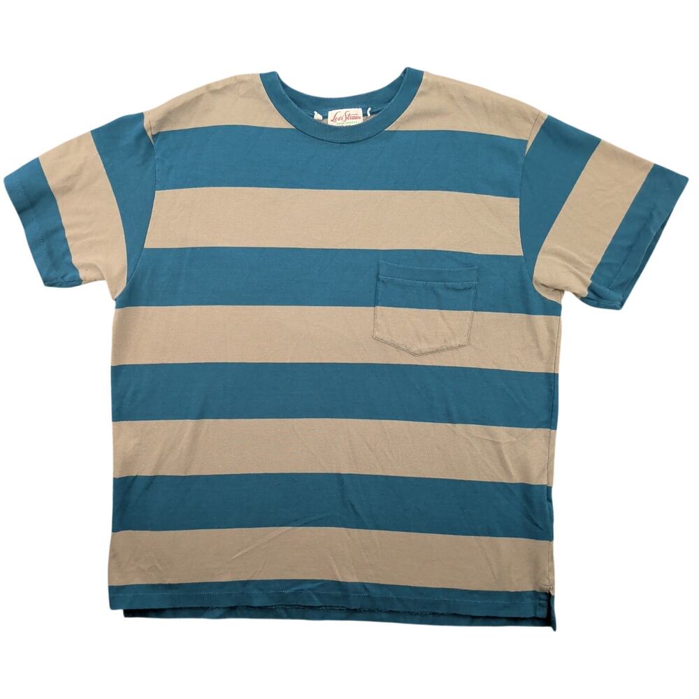 Levi's Vintage Clothing LVC 1940s Split Hem Striped Pocket T Shirt Men's Large